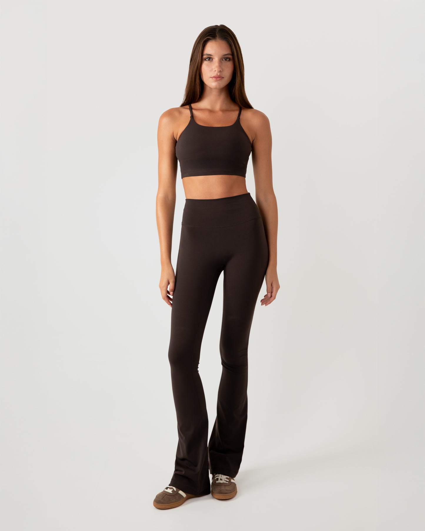Flared Legging - Coffee Bean