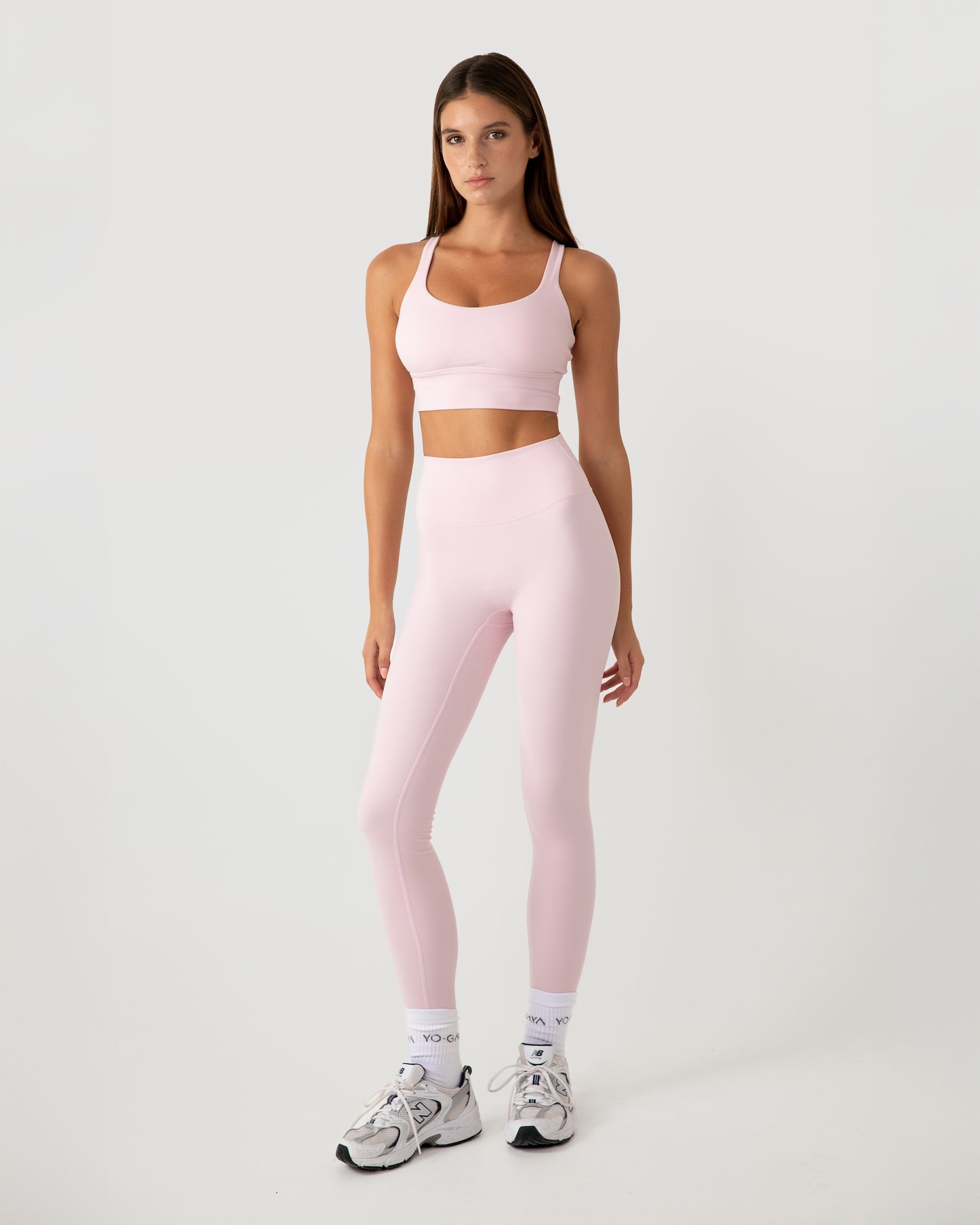 Cross Back Bra - Blossom Pink