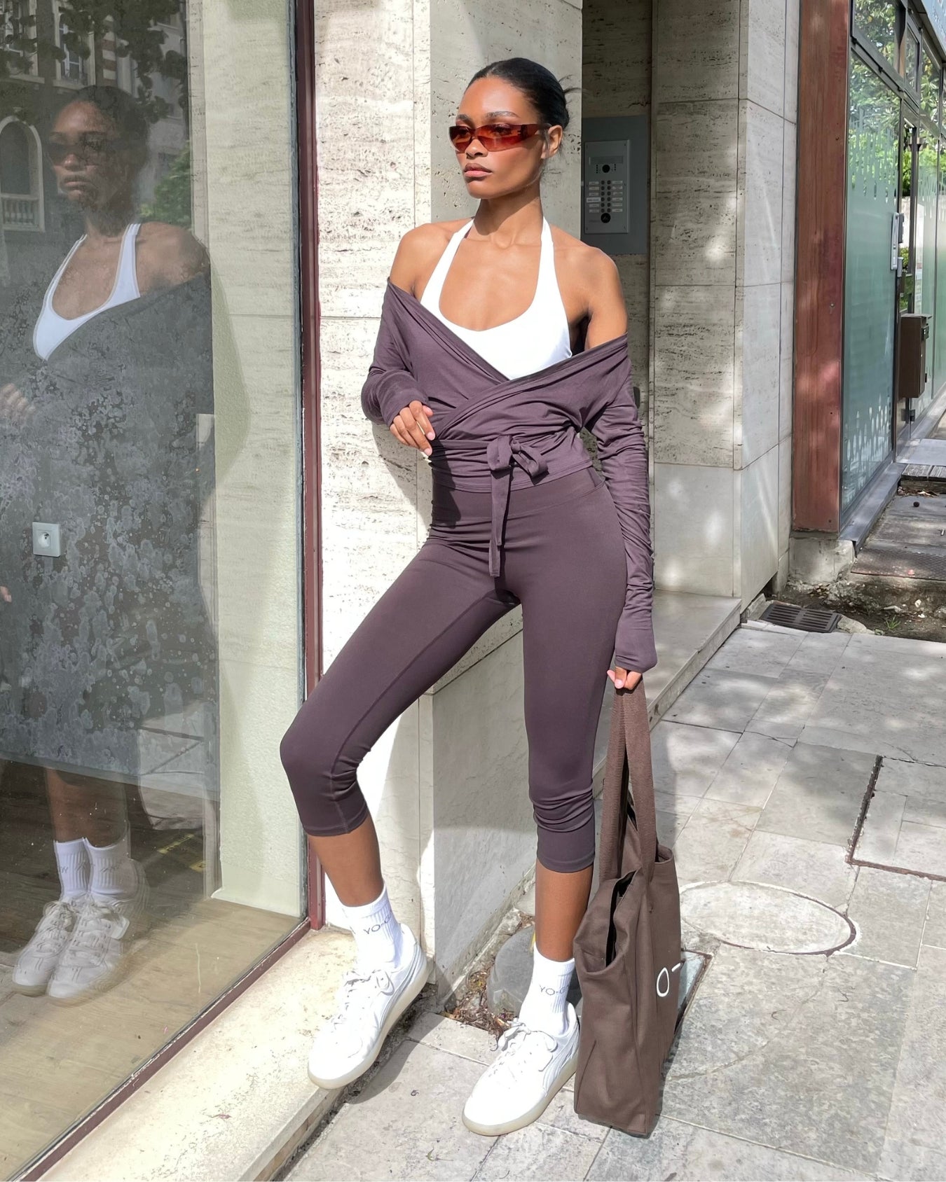 Capri Legging - Coffee Bean