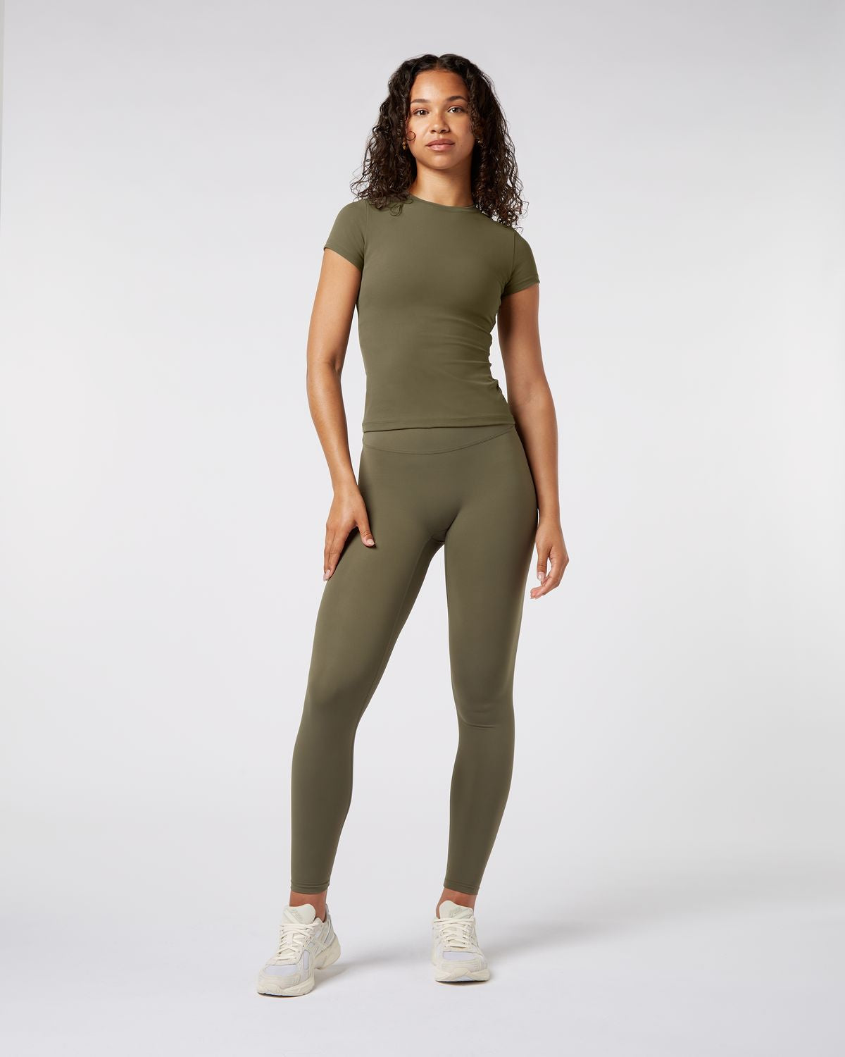 Short Sleeve Top - Olive Green